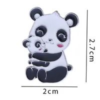 Rabbit Animal Panda Accessories Cartoon Style Cute Cowboy Style Badge Brooches Collar Pin Alloy Office Outdoor Daily Button Pin sku image 26