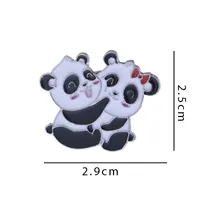 Rabbit Animal Panda Accessories Cartoon Style Cute Cowboy Style Badge Brooches Collar Pin Alloy Office Outdoor Daily Button Pin sku image 28