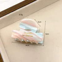 Mujeres Multicolor Dulce Estilo Simple Hojas De Acetato Garras De Pelo main image 6