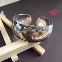 Géométrique Fleur Rétro Alliage Bracelet De Gros sku image 4