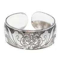 Géométrique Fleur Rétro Alliage Bracelet De Gros main image 3