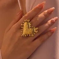 Estilo Simple Acero Inoxidable 304 Forma De Corazón Enchapado Mujeres Anillos Abiertos main image 1
