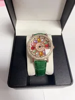 Live New Time-running Watch Women's Non-automatic Large Dial Gipsophila Rhinestone Fashion Women's Watch sku image 4