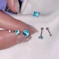 1 Paire 3 Paires Rond Élégant Femme Style Simple Acier Inoxydable 304 Boucles D'Oreilles main image 5