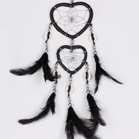 Romantic Heart Shape Feather Pendant Artificial Decorations sku image 3