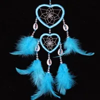 Romantic Heart Shape Feather Pendant Artificial Decorations sku image 2