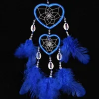 Romantic Heart Shape Feather Pendant Artificial Decorations sku image 6