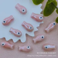 10 Pieces 10 * 20mm Hole 2~2.9mm Ceramics Fish Beads sku image 19