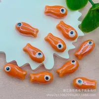 10 Pieces 10 * 20mm Hole 2~2.9mm Ceramics Fish Beads sku image 21