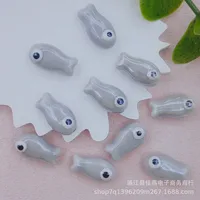 10 Pieces 10 * 20mm Hole 2~2.9mm Ceramics Fish Beads sku image 16