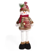 Christmas Doll Christmas Retractable Elderly Snowman Elk Christmas Decoration Supplies Christmas Atmosphere Decorations sku image 2