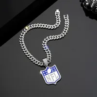 Letter Hip-Hop Vintage Style Rhinestones Zinc Alloy Pendant Necklace Wholesale main image 3