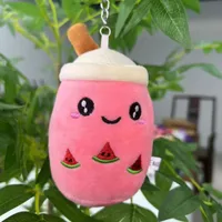 Milk Tea Cup Cute Doll Small Pendant Simulation Milk Tea Shop Gift Grasping Machine Doll Plush Toy Doll Gift sku image 2