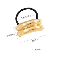 Mujeres Color Sólido Estilo Moderno Aleación Liga Para El Cabello main image 2