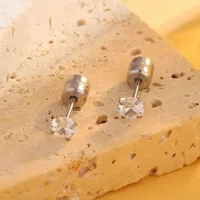 1 Par Ronda Elegante Señora Estilo Simple Acero Inoxidable 304 Chapados En Oro De 18K Pendientes main image 10