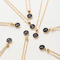 Letter Elegant Lady Alloy Pendant Necklace Wholesale main image 3