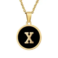 Letter Elegant Lady Alloy Pendant Necklace Wholesale sku image 24