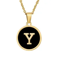 Letter Elegant Lady Alloy Pendant Necklace Wholesale sku image 25