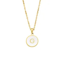 Letter Elegant Lady Alloy Pendant Necklace Wholesale sku image 33