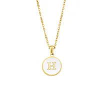 Letter Elegant Lady Alloy Pendant Necklace Wholesale sku image 34