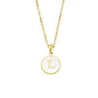 Letter Elegant Lady Alloy Pendant Necklace Wholesale sku image 38