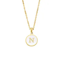 Letter Elegant Lady Alloy Pendant Necklace Wholesale sku image 40