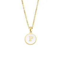 Letter Elegant Lady Alloy Pendant Necklace Wholesale sku image 42