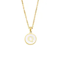 Letter Elegant Lady Alloy Pendant Necklace Wholesale sku image 43
