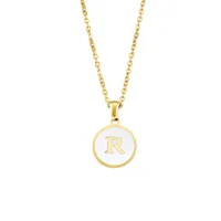 Letter Elegant Lady Alloy Pendant Necklace Wholesale sku image 44