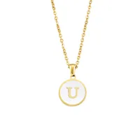 Letter Elegant Lady Alloy Pendant Necklace Wholesale sku image 47