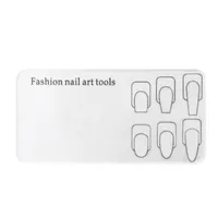 Hand-Painted Nail Art Palette For Beginners, Reusable Acrylic Color Mixing Plate, Thick Transparent Flower Painting & Gradient Tool main image 4