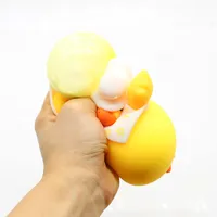Fidget Toys Squishy Toy Duck TPR Cartoon Style Cute Novelty Squishy Toys main image 1