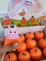 Fidget Toys Squishy Toy Rabbit Carrot TPR Cartoon Style Cute Novelty Squishy Toys sku image 2