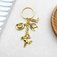 Elegant Simple Style Alloy Horse Plating Keychain main image 1