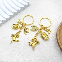 Elegant Simple Style Alloy Horse Plating Keychain main image 2