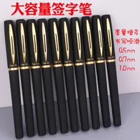 Large Capacity Gel Pen Carbon Black 0.7/1.0 Giant Writing Student Hard-Tipped Pen Calligraphy Office Conference Signature Pen main image 3