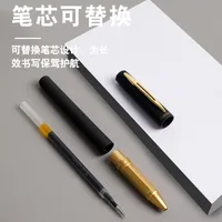 Large Capacity Gel Pen Carbon Black 0.7/1.0 Giant Writing Student Hard-Tipped Pen Calligraphy Office Conference Signature Pen sku image 2