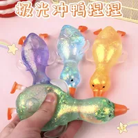 Fidget Toys Squishy Toy Colorful Duck Plastic Cartoon Style Cute Funny Squishy Toys main image 2