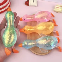Fidget Toys Squishy Toy Colorful Duck Plastic Cartoon Style Cute Funny Squishy Toys main image 3