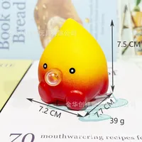 Fidget Toys Squishy Toy Flame Vinyl TPR Cartoon Style Cute Squishy Toys sku image 1