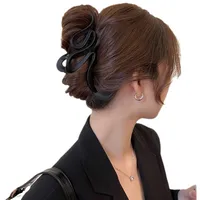 Women's Simple Style Solid Color Plastic Plating Hair Claws main image 4