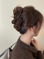 Women's Simple Style Solid Color Plastic Plating Hair Claws sku image 6