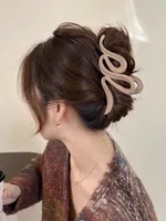 Women's Simple Style Solid Color Plastic Plating Hair Claws sku image 4