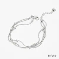 Geometric Casual Simple Style 16K Gold Plated White Gold Plated Gold Plated 304 Stainless Steel Bracelets In Bulk sku image 8