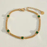 Geometric Casual Simple Style 16K Gold Plated White Gold Plated Gold Plated 304 Stainless Steel Bracelets In Bulk sku image 10