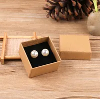 Vintage Style Solid Color Kraft Paper Jewelry Boxes sku image 3