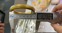 Couleur Unie Style IG De Base Plaqué Or 18K Acier Inoxydable 304 Bracelet En Masse main image 6