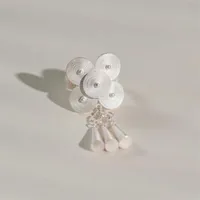 Retro Ethnic Style Simple Style 925 Sterling Silver Round Charm Women's Open Rings sku image 1