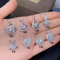 Geometric Shiny High Carbon Diamond Copper Necklace Pendant Wholesale main image 2