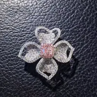 Fashion Copper Flower Diamond Gem Women'S main image 3